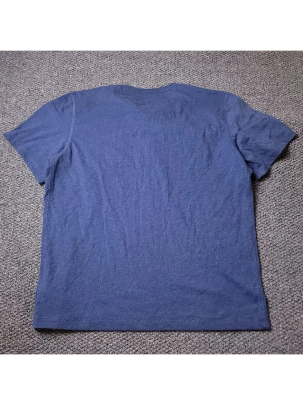 UNTUCKit Jericho Shirt Mens L Large  Blue Button Short Sleeve Cotton Polyester